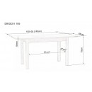 Стол обеденный SIGNAL DIEGO II дуб сонома/дуб сонома 105-140/65